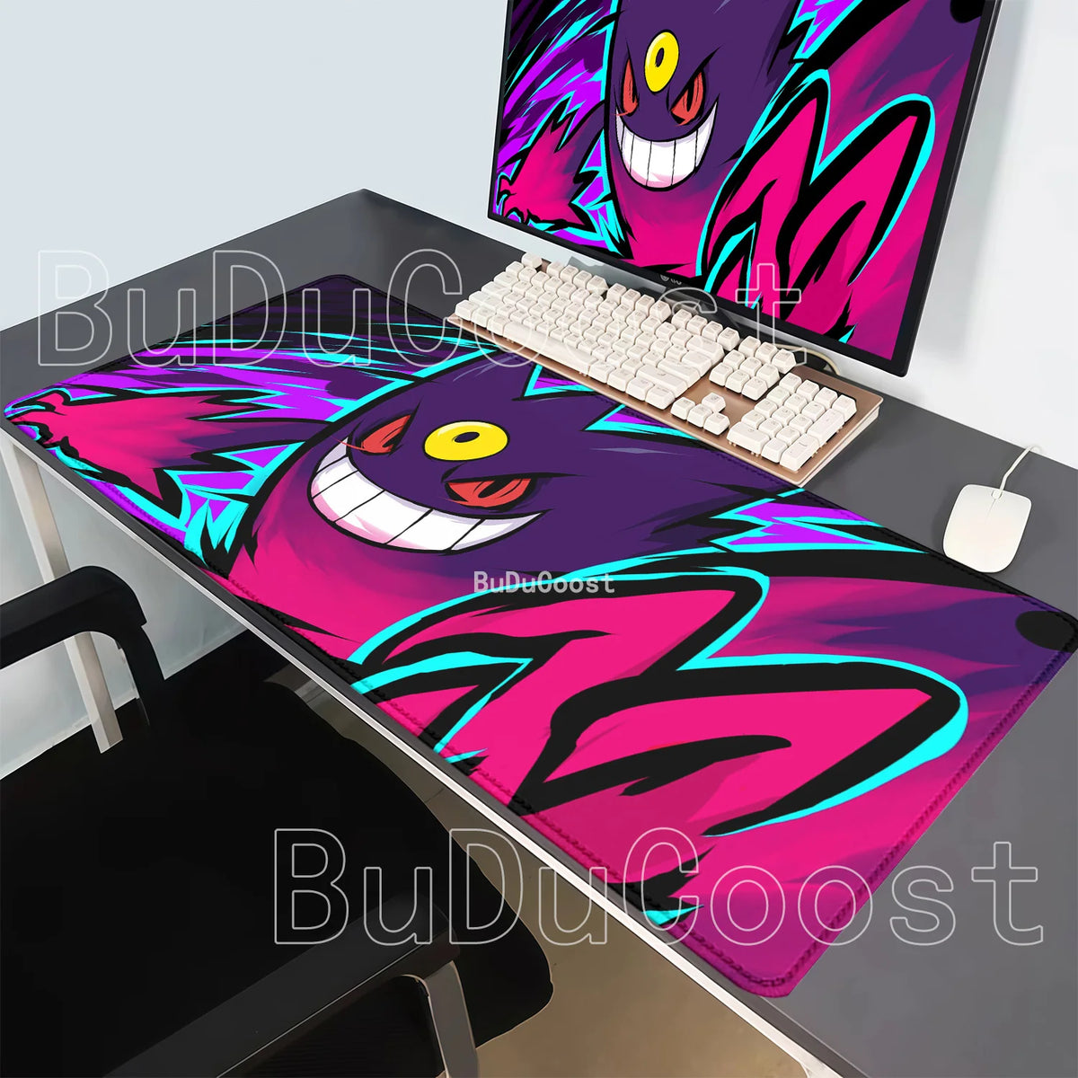 Alfombrilla Gaming XXL de Gengar con Impresión HD