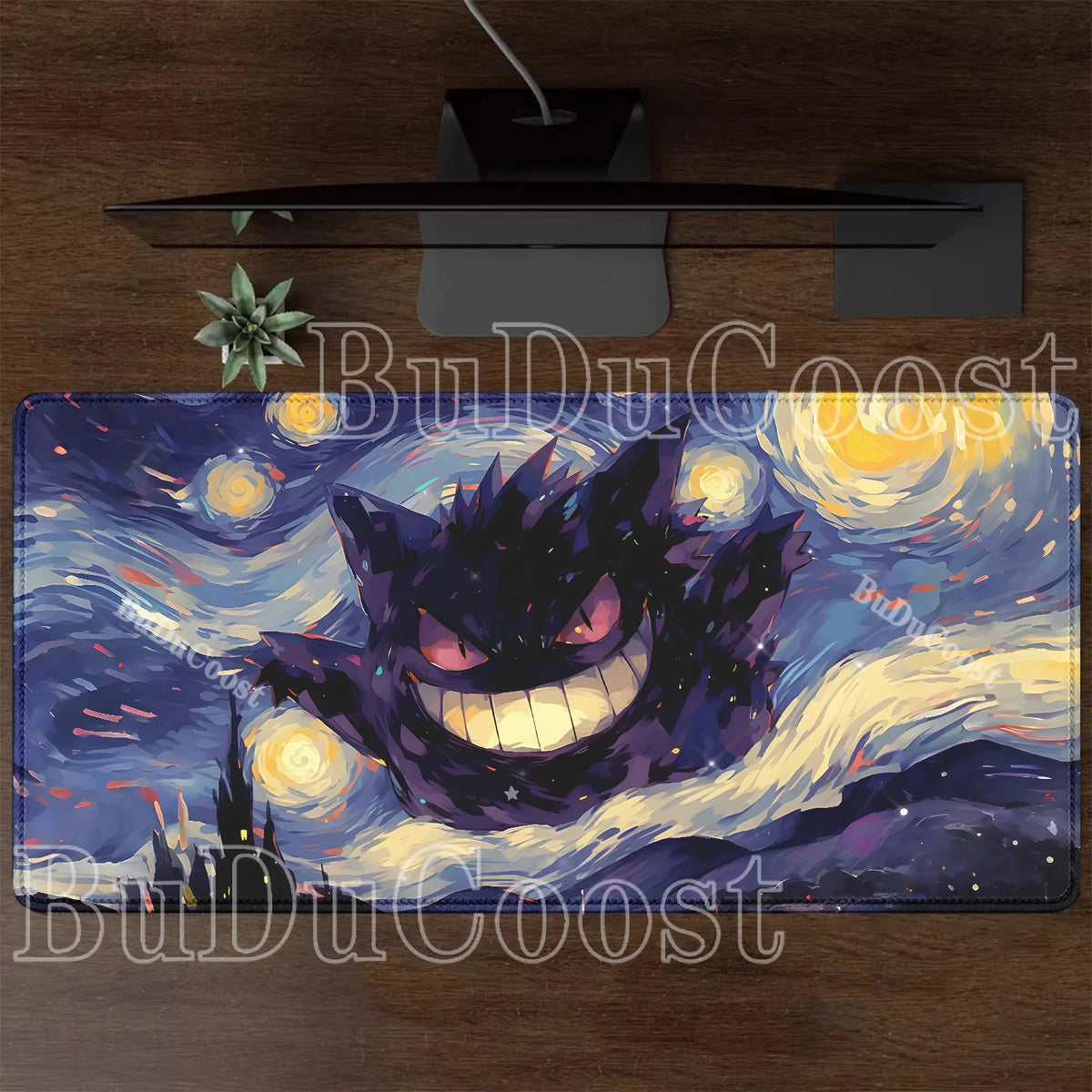 Alfombrilla Gaming XXL de Gengar con Impresión HD