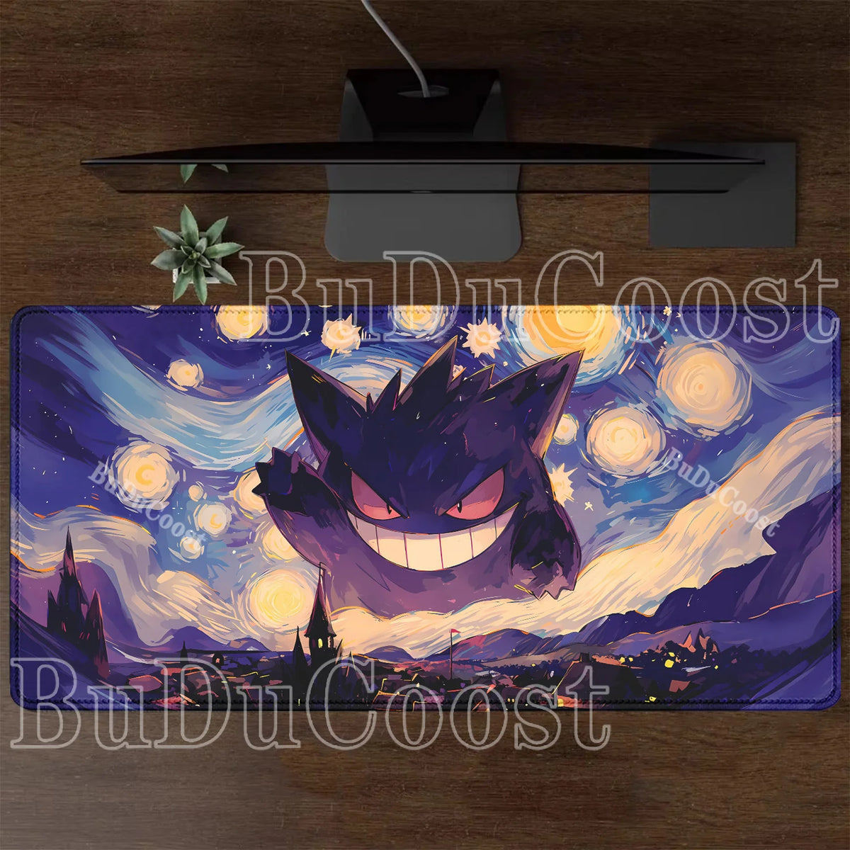 Alfombrilla Gaming XXL de Gengar con Impresión HD