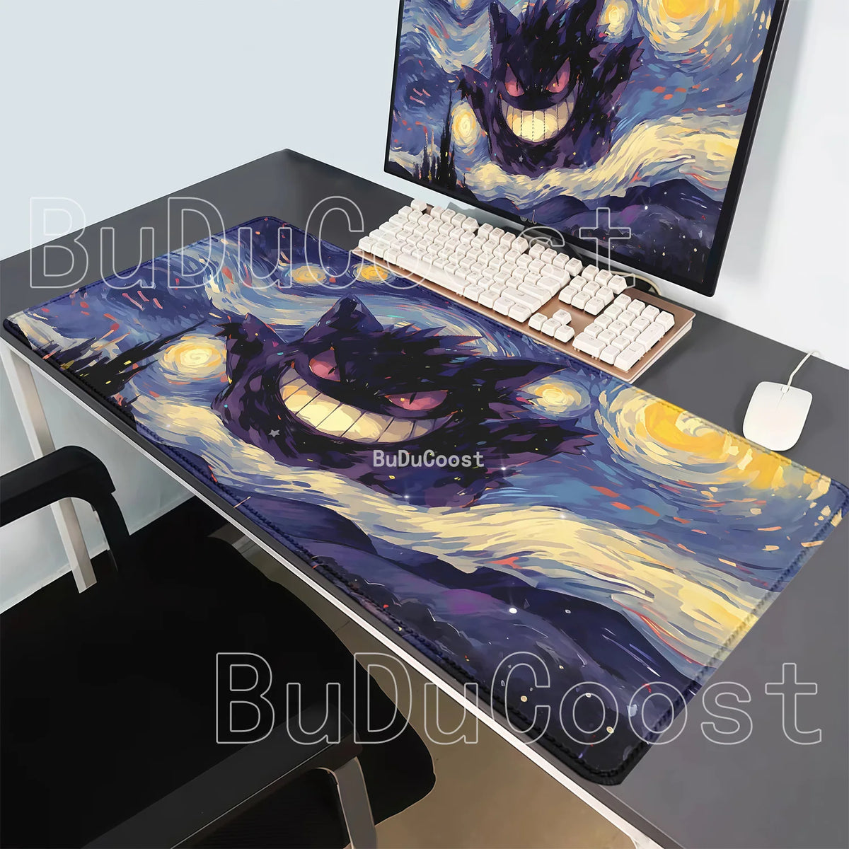 Alfombrilla Gaming XXL de Gengar con Impresión HD